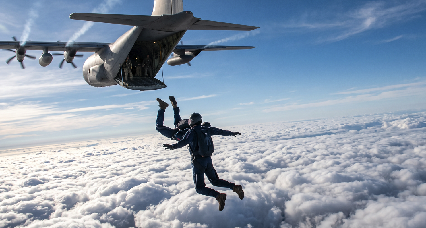 Parachutisten header afbeelding