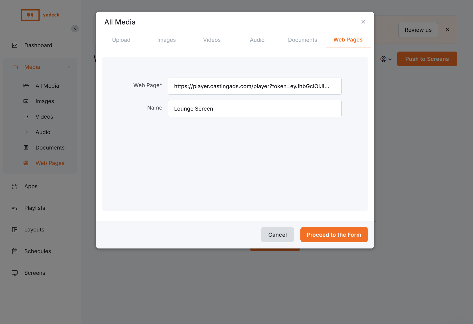 URL toevoegen in CMS